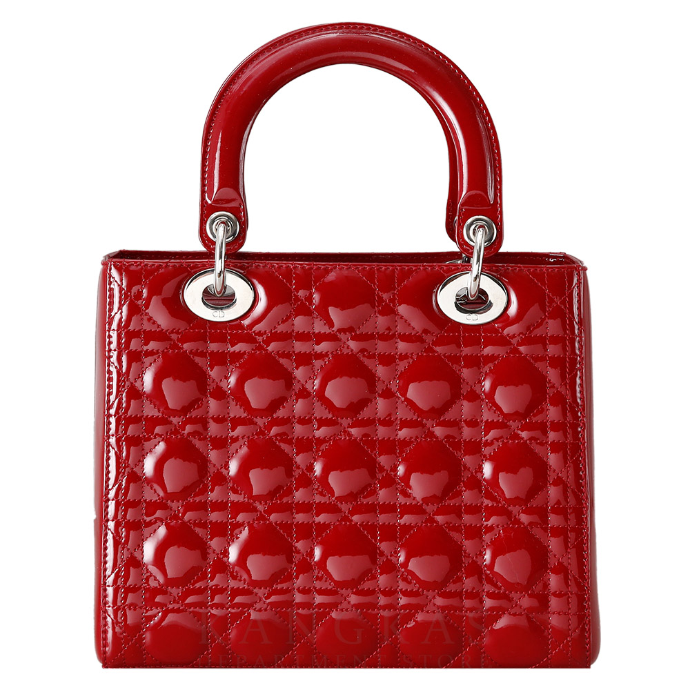 CHRISTIAN DIOR(USED)크리스찬디올 레이디디올 페이던트 미듐 레드